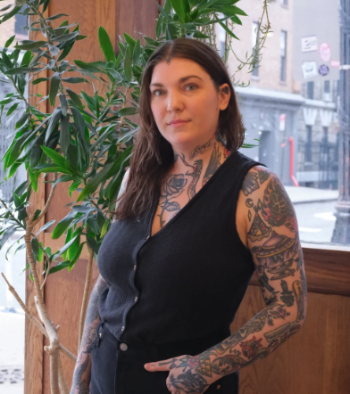 Molly V. at the Williamsburg shop